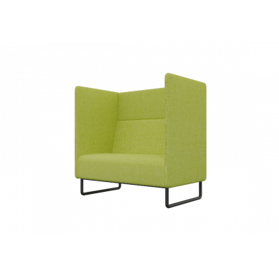 Bronks Диван одноместный BROS-1 Romeo 07/Металл Черный 1050*760*1180