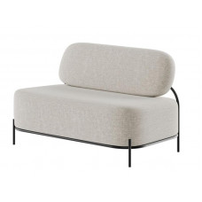 Jive Диван двухместный JVE-2 Сан 02/Металл Черный 1250*720*770