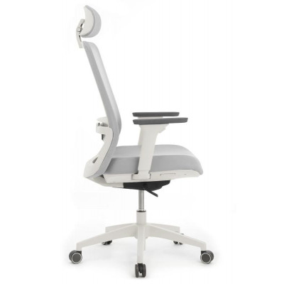 Кресло Work W-218C WHITE Светло-серый