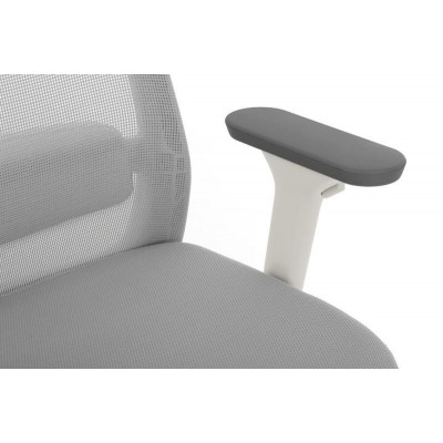 Кресло Work W-218C WHITE Светло-серый