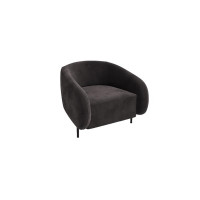 Belt Диван одноместный BLT-1 Velvet Lux 99/Металл Черный 910*850*730