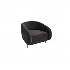 Belt Диван одноместный BLT-1 Velvet Lux 99/Металл Черный 910*850*730