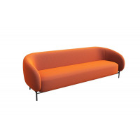 Belt Диван трёхместный BLT-3 Velvet Lux 72/Металл Черный 2210*850*730