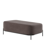 Jive Диван двухместный без спинки JVE-4 Velvet lux 100/Металл Черный 1250*720*480