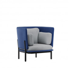 Stato Диван одноместный с низкой спинкой STA-01L Like 785/Like 992/Металл Черный 970*850*855