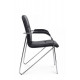 Стул Самба с пластиковыми подлокотниками SMB-03H Хром гальв. Черный