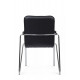 Стул Самба с пластиковыми подлокотниками SMB-03H Хром гальв. Черный
