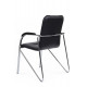 Стул Самба с пластиковыми подлокотниками SMB-03H Хром гальв. Черный