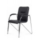 Стул Самба с пластиковыми подлокотниками SMB-03H Хром гальв. Черный