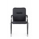Стул Самба с пластиковыми подлокотниками SMB-03H Хром гальв. Черный