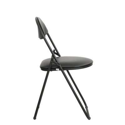 Стул для посетителей Golf Black V4, кожзам, цвет черный