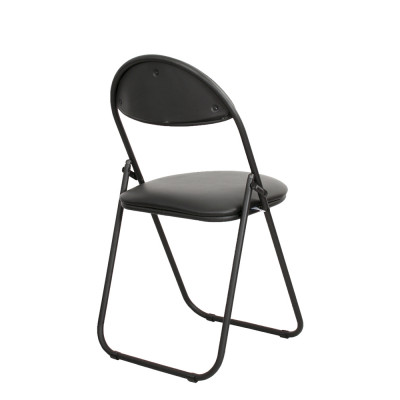 Стул для посетителей Golf Black V4, кожзам, цвет черный