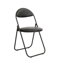 Стул для посетителей Golf Black V4, кожзам, цвет черный