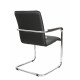 Стул для посетителей Rumba Chrome V4, кожзам, цвет черный