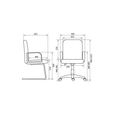 Кресло руководителя Kengo DF PLN3 V4 кожзам, цвет черный