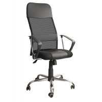 Кресло для персонала Master GTPH Ch1 W01/T01, сетка/сендвич/экокожа, цвет черный