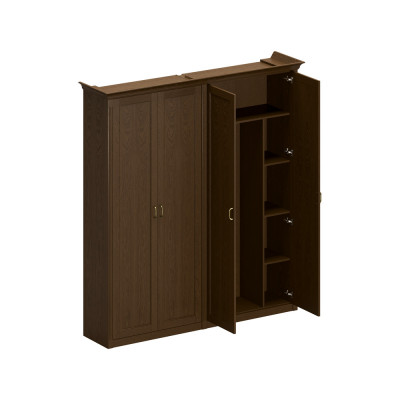 Шкаф высокий с закрытыми дверями (2 для документов) ПС 356 ДМ дуб мелвилл