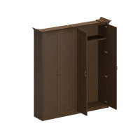 Шкаф комбинированный высокий (для одежды широкий + для документов с закрытыми дверями) ПС 371 ДМ дуб мелвилл