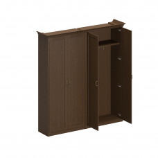 Шкаф комбинированный высокий (для одежды широкий + для документов с закрытыми дверями) ПС 371 ДМ дуб мелвилл