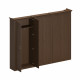Шкаф комбинированный высокий (2 для документов + 1 для одежды широкий) ПС 373 ДМ дуб мелвилл