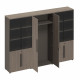 Шкаф комбинированный (стекло-одежда-стекло) РС 334 ДЧ/ЛС дуб виченца/лава серая