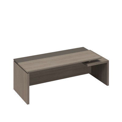 Стол руководителя правый РС 104 ДЧ/ЛС дуб виченца/лава серая