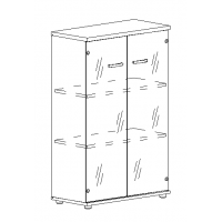 Шкаф средний со стеклом серия A4