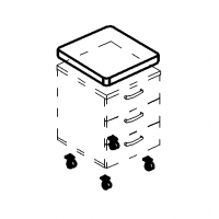 Подушка с усиленными колёсами для выкатной тумбы серия A4