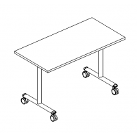 Стол письменный складной А4 С 084 ВТ венге/металлокаркас серый