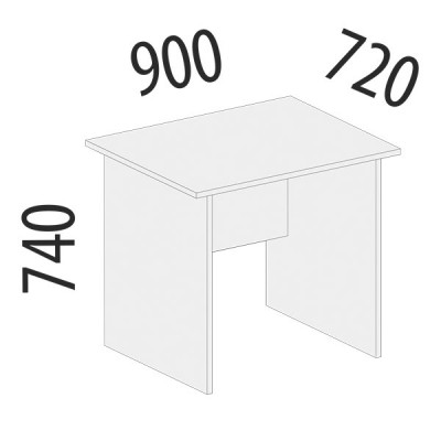 Стол компьютерный Альфа 61 261, Ольха