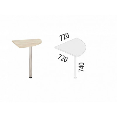 Вставка угловая Альфа 64.13, Дуб Кронберг