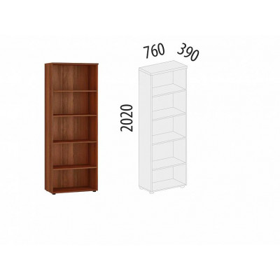 Стеллаж Альфа 62.40, Орех Пегас