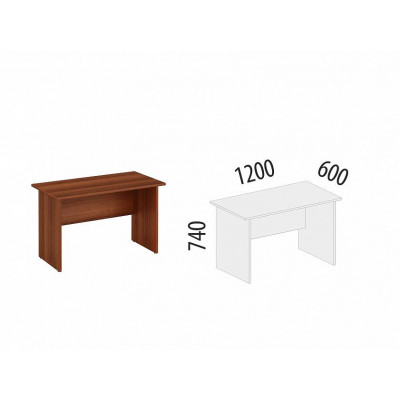 Стол Альфа 62.19, Орех Пегас