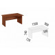 Стол угловой правый Альфа 62.21, Орех Пегас