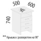 Тумба приставная Альфа 63.60, Дуб Кобург
