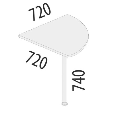 Вставка угловая Альфа 62.13, Орех Пегас