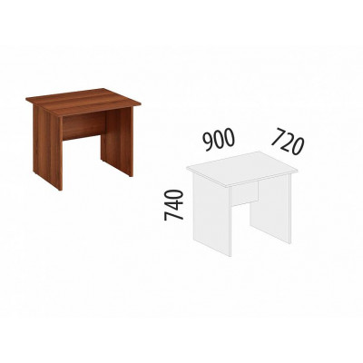 Стол компьютерный Альфа 62 261, Орех Пегас