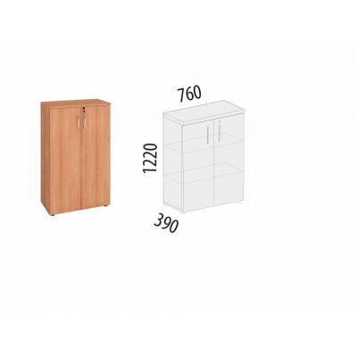 Шкаф с полками Альфа 61.64, Ольха