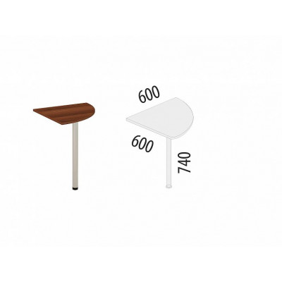 Вставка угловая Альфа 62.12, Орех Пегас