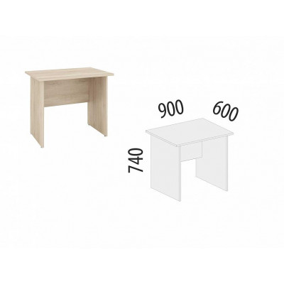 Стол компьютерный Альфа 64 262, Дуб Кронберг