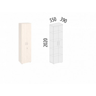 Шкаф с полками Альфа 63.50, Дуб Кобург