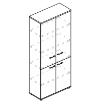 Шкаф для документов закрытый 4-х дверный (топ ДСП) МР 9473 ВЛ/ВЛ/ВЛ серия Alta вяз либерти/вяз либерти