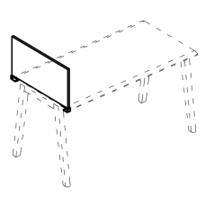 Экран настольный торцевой ДСП для стола 60 Alta MT МР Б 851 ВЛ вяз либерти/белый