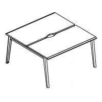 Рабочая станция (2х120) каркас МТ 1 скос Alta MT МР Б1Б 173.02 ВЛ вяз либерти/белый/вставка белая