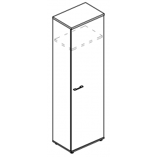 Шкаф для одежды узкий (топ ДСП) МР 9408 ВЛ/ВЛ/ВЛ вяз либерти/вяз либерти