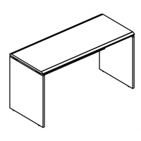 Стол письменный на каркасе ДСП (2 скоса) МР ВЛ 003.01 ВЛ серия Alta вяз либерти/вяз либерти