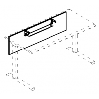 Экран стола 120 с кабель-каналом А4 А 841 ВЛ вяз либерти/антрацит