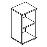 Стеллаж низкий узкий (топ ДСП) МР 9452 ВЛ/ВЛ вяз либерти/вяз либерти