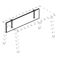 Экран стола защитный ДСП для стола 100 Alta MT МР Б 802 ВЛ вяз либерти/белый