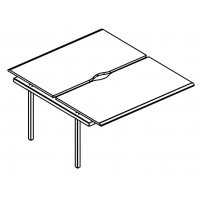 Секция для станции (2х120) на каркасе МТ 1 скос Alta MT МР Б1 176.02-1 МП Б мокко премиум/белый/вставка белая